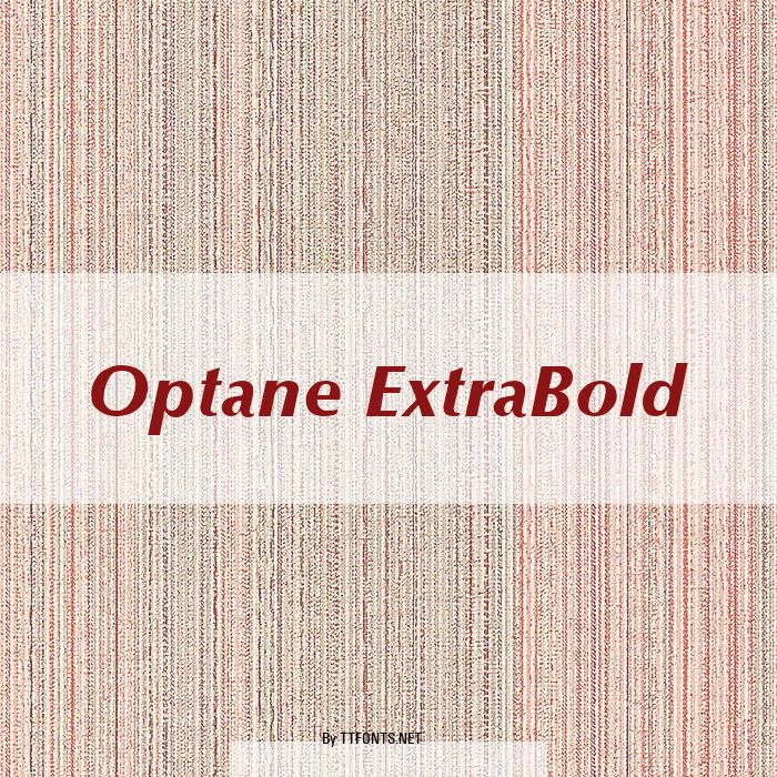 Optane ExtraBold example